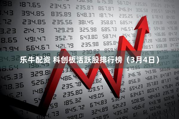 乐牛配资 科创板活跃股排行榜（3月4日）