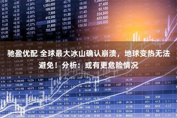 驰盈优配 全球最大冰山确认崩溃，地球变热无法避免！分析：或有更危险情况