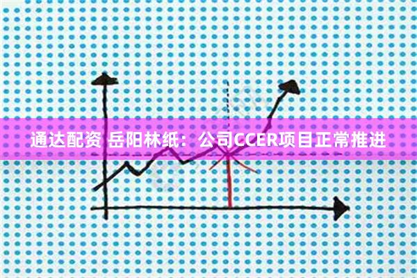 通达配资 岳阳林纸：公司CCER项目正常推进