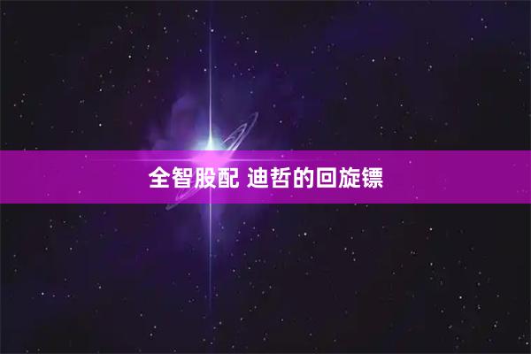 全智股配 迪哲的回旋镖